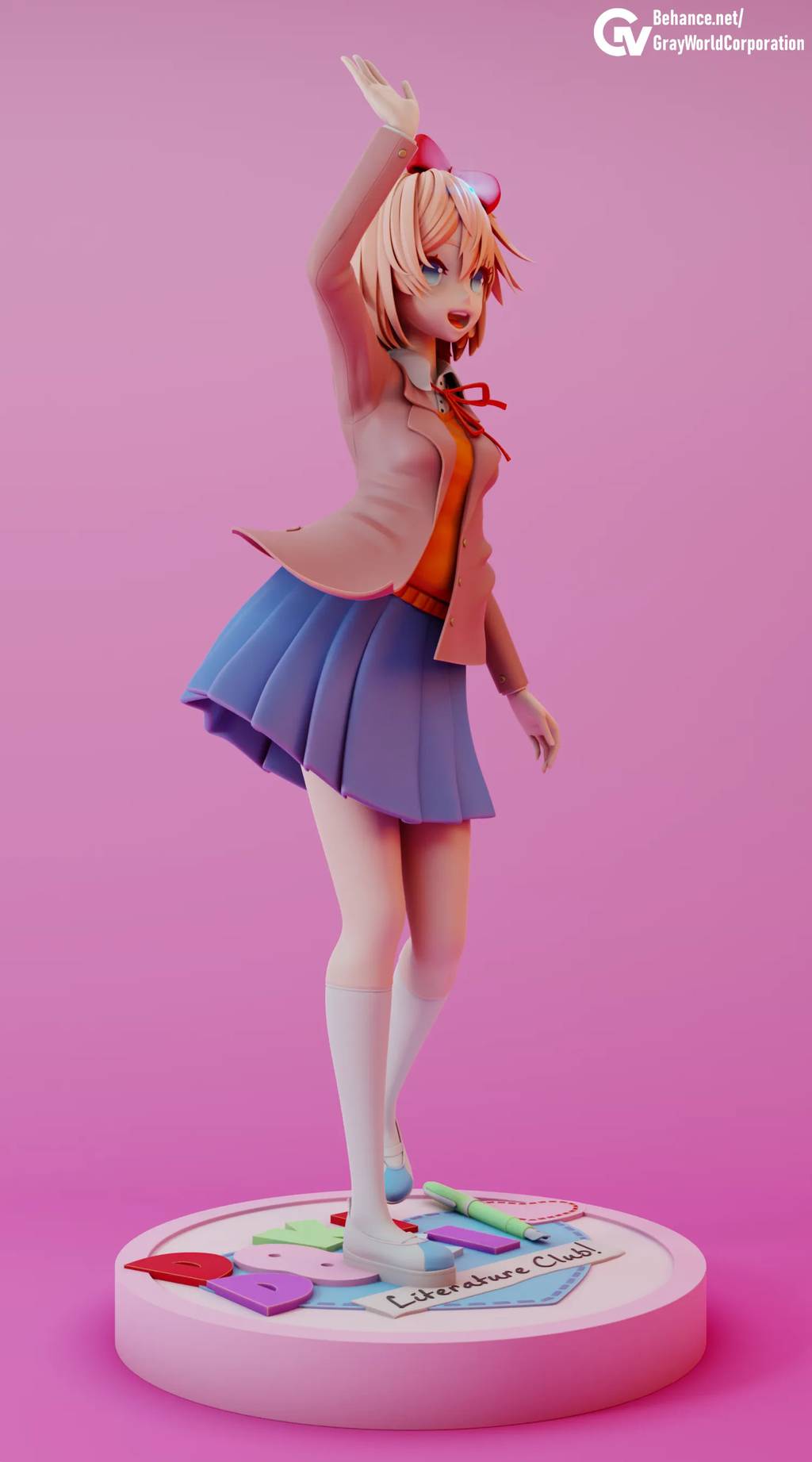 P站图纸印象馆 GrayWorld 心跳文学部 纱世里 GrayWorld 心跳文学部 纱世里