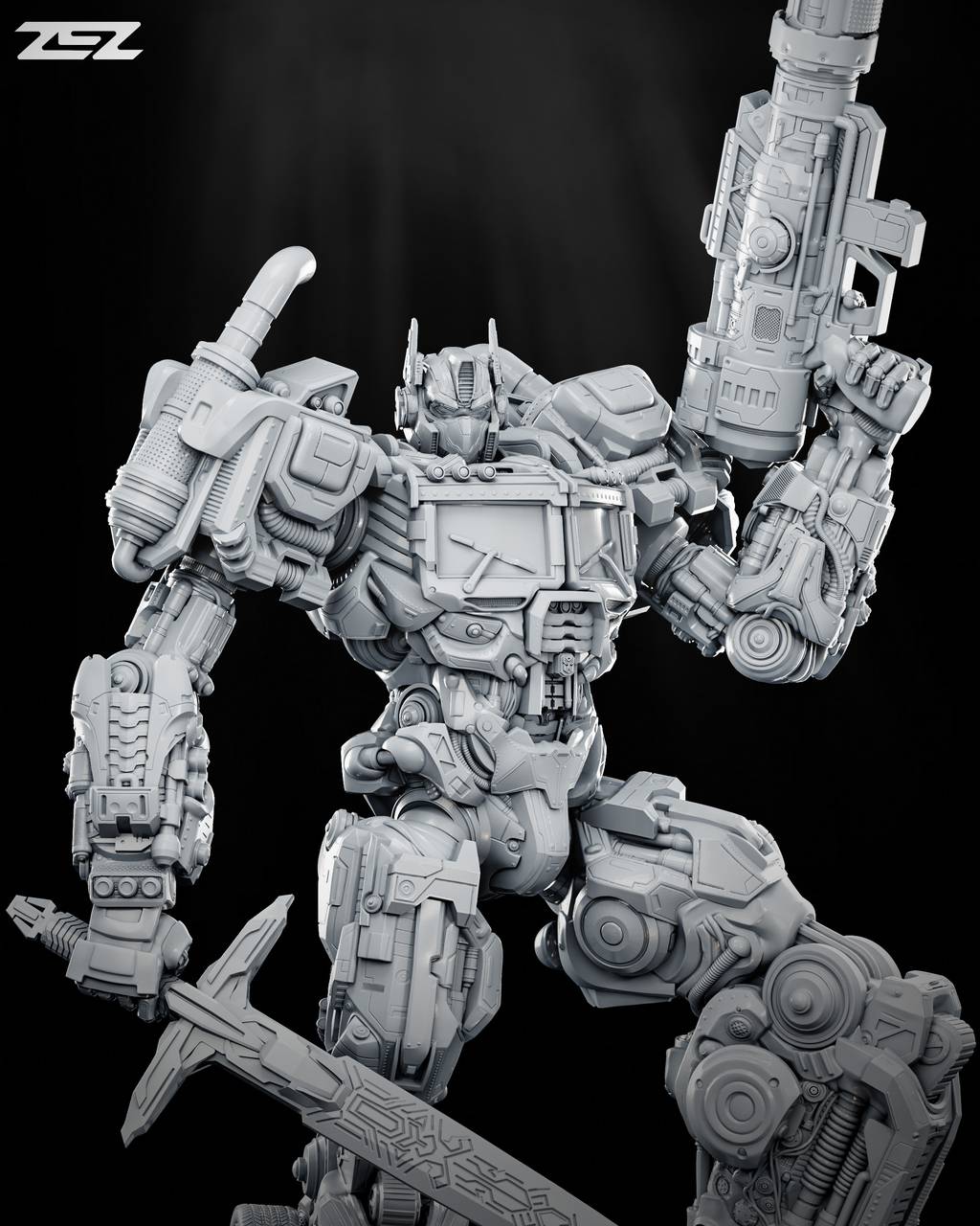 P站图纸印象馆 ZEZ STUDIOS 变形金钢 擎天柱 ZEZ STUDIOS 变形金钢 擎天柱