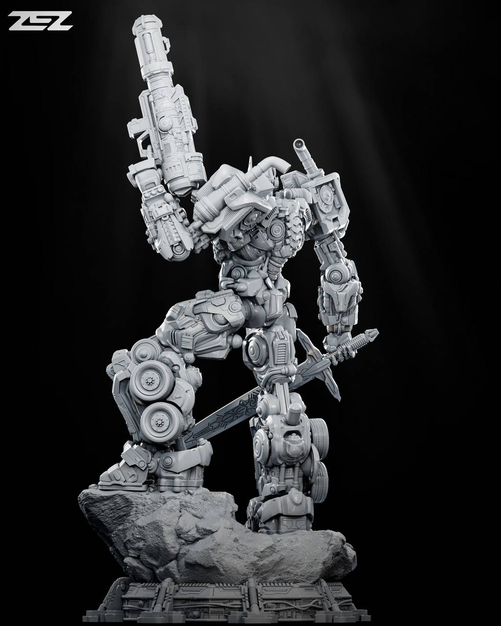 P站图纸印象馆 ZEZ STUDIOS 变形金钢 擎天柱 ZEZ STUDIOS 变形金钢 擎天柱