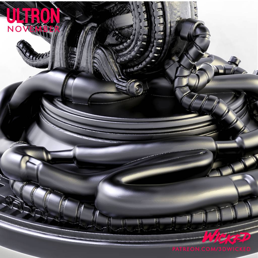 P站图纸印象馆 3DWicked 漫威 奥创 3DWicked 漫威 奥创