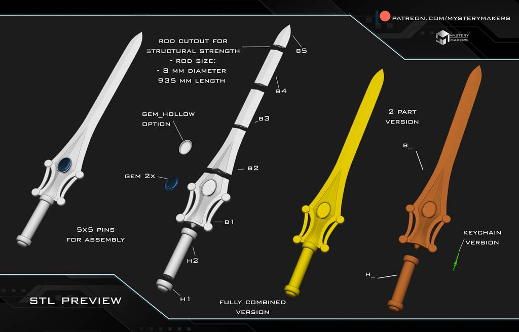 P站图纸印象馆 非凡的公主希瑞 光剑 非凡的公主希瑞 光剑