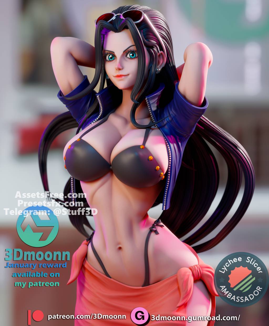 P站图纸印象馆 3Dmoonn 海贼王 妮可·罗宾 3Dmoonn 海贼王 妮可·罗宾