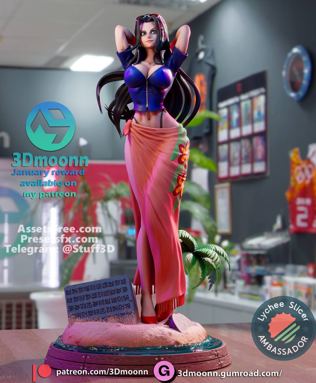 P站图纸印象馆 3Dmoonn 海贼王 妮可·罗宾 3Dmoonn 海贼王 妮可·罗宾