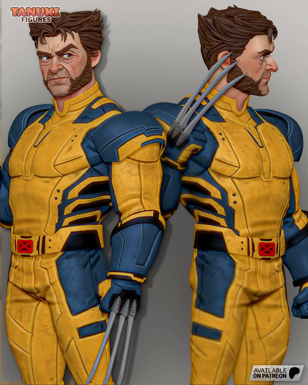 P站图纸印象馆 Tanuki Figures 漫威 金钢狼和死待 Tanuki Figures 漫威 金钢狼和死待