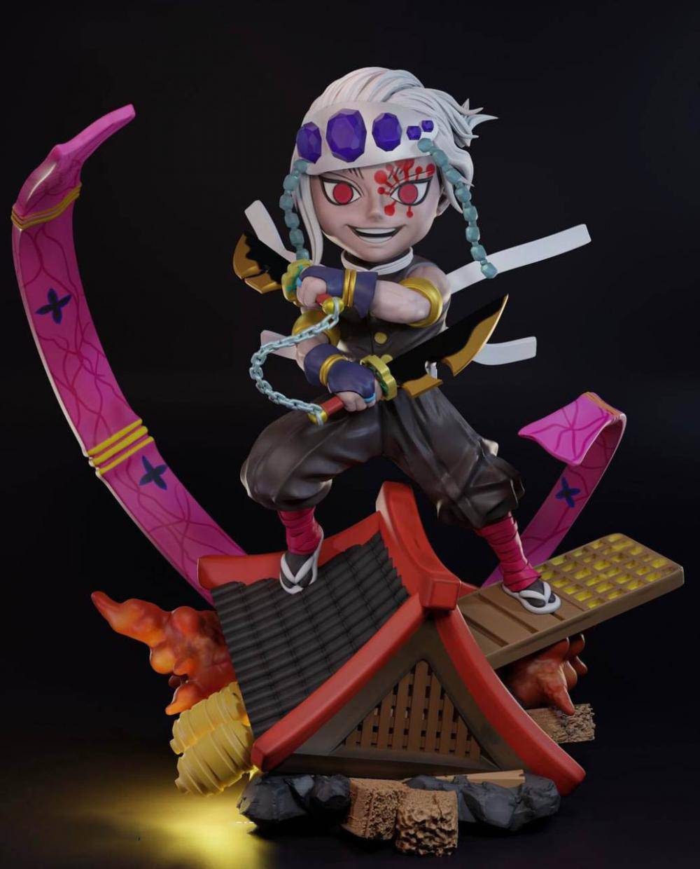 P站图纸印象馆 鬼灭之刃 宇髓天元 鬼灭之刃 宇髓天元