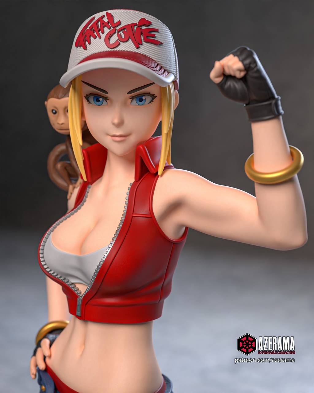 P站图纸印象馆 Azerama 拳皇 女版特瑞 Azerama 拳皇 女版特瑞