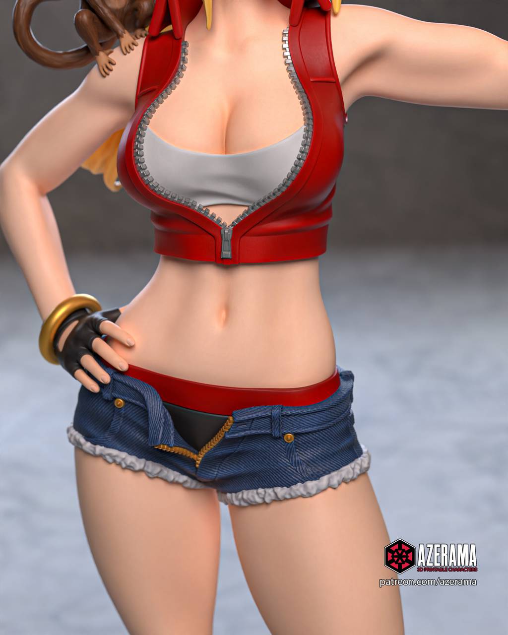 P站图纸印象馆 Azerama 拳皇 女版特瑞 Azerama 拳皇 女版特瑞