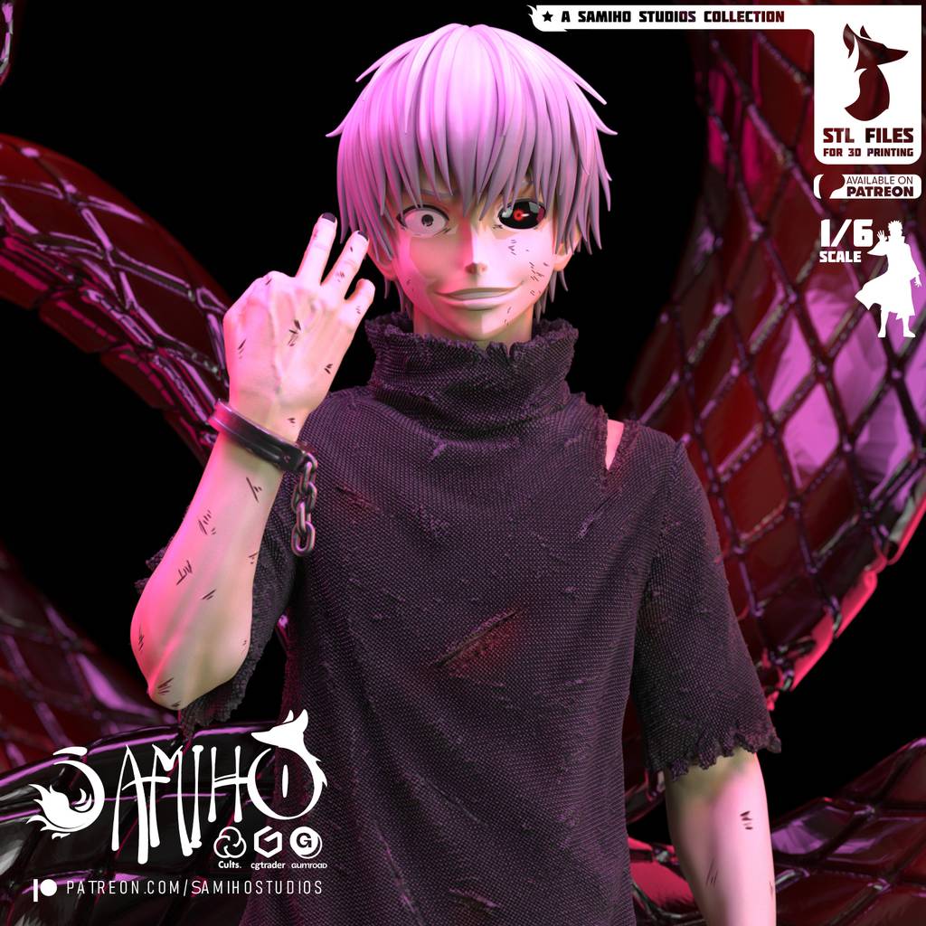 P站图纸印象馆 Samiho 东京食尸鬼 金木研 Samiho 东京食尸鬼 金木研