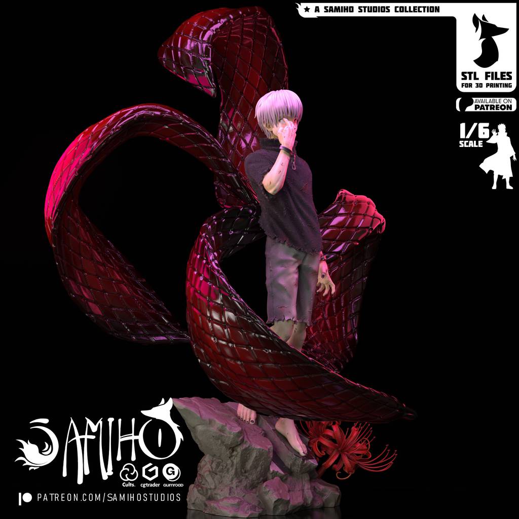 P站图纸印象馆 Samiho 东京食尸鬼 金木研 Samiho 东京食尸鬼 金木研