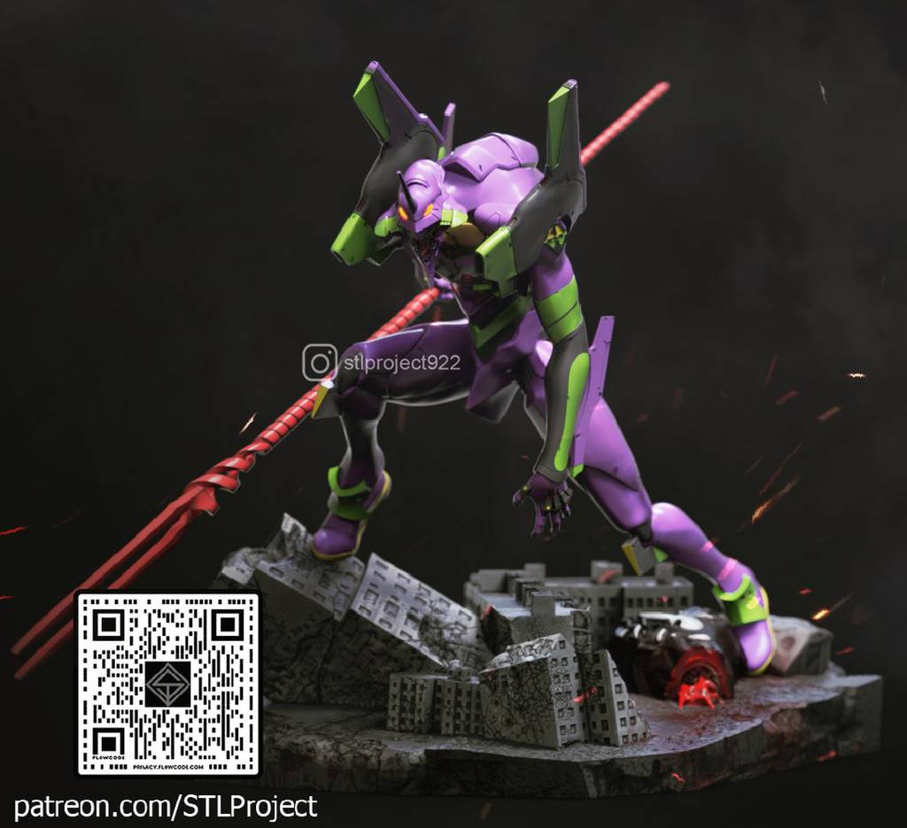 P站图纸印象馆 STL Project 新世纪福音战士 初号机 STL Project 新世纪福音战士 初号机