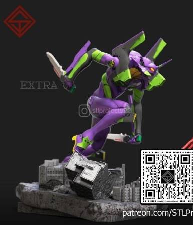 P站图纸印象馆 STL Project 新世纪福音战士 初号机 STL Project 新世纪福音战士 初号机