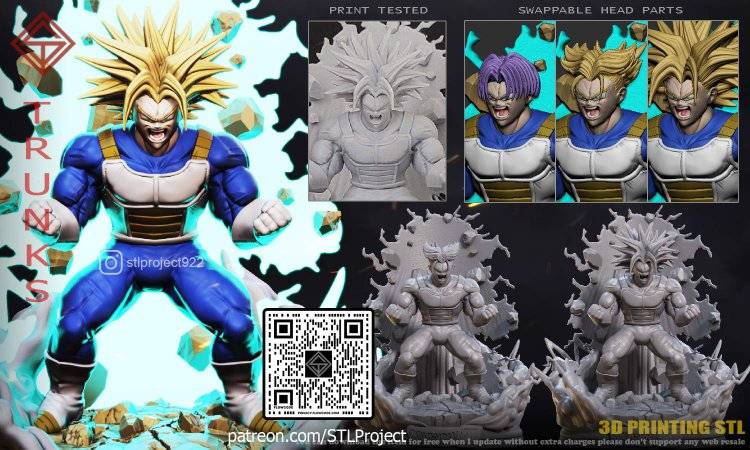 P站图纸印象馆 STL Project 龙珠 特兰克斯 STL Project 龙珠 特兰克斯