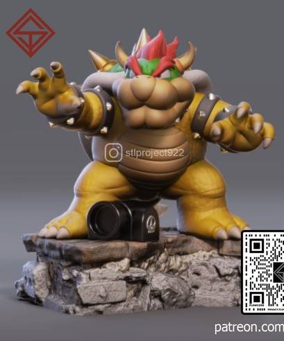 P站图纸印象馆 STL Project 超级马里奥 库巴二世 STL Project 超级马里奥 库巴二世