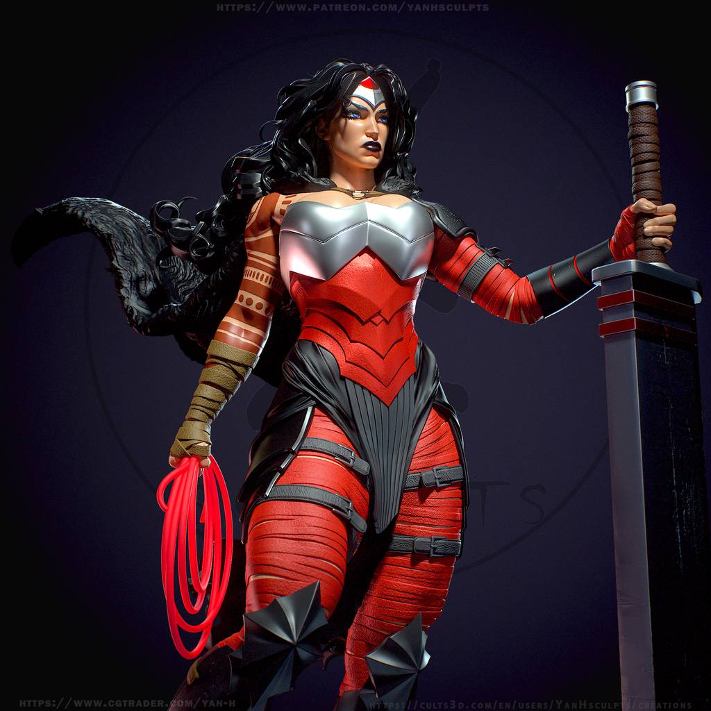 P站图纸印象馆 Yan H DC漫画 神奇女侠 Yan H DC漫画 神奇女侠