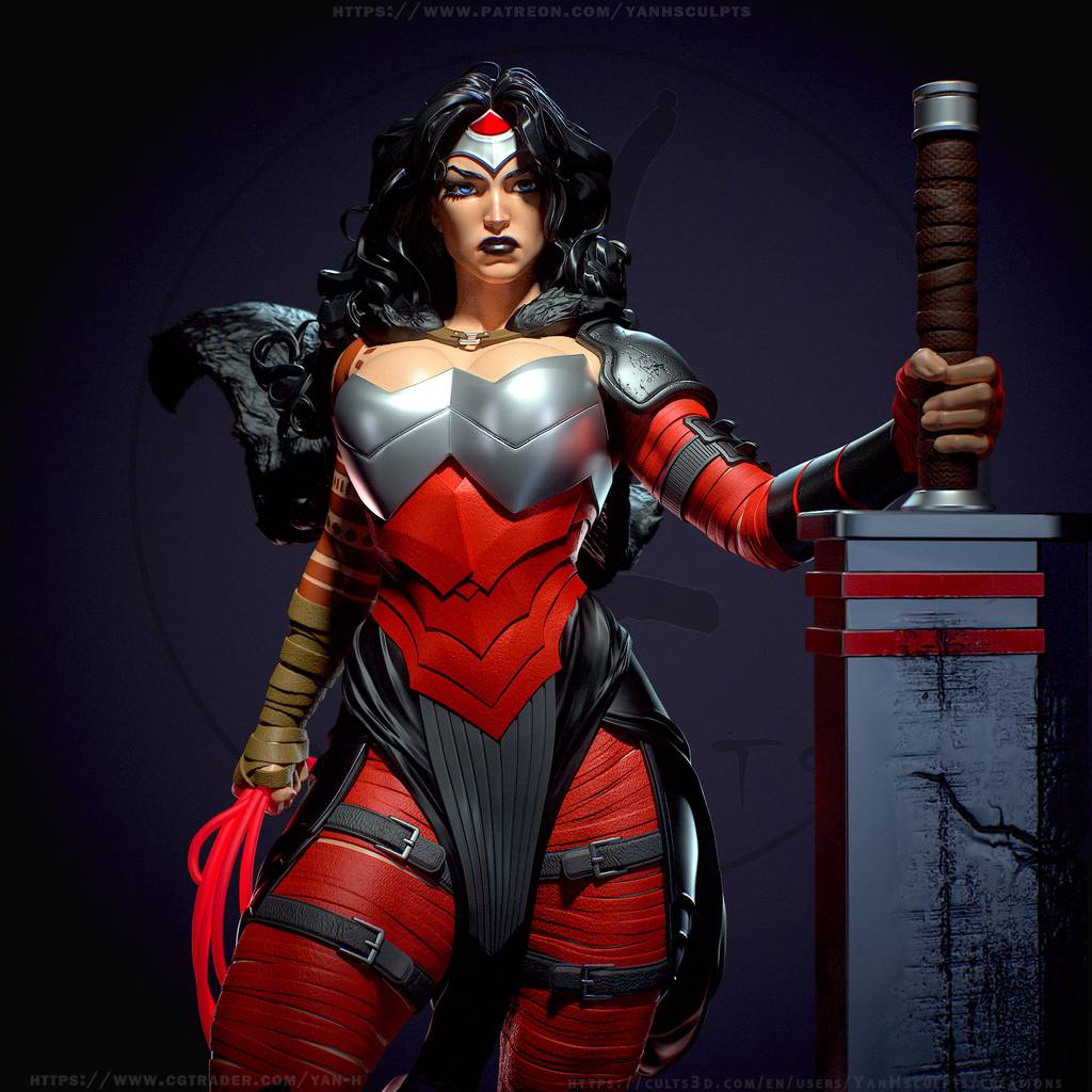 P站图纸印象馆 Yan H DC漫画 神奇女侠 Yan H DC漫画 神奇女侠