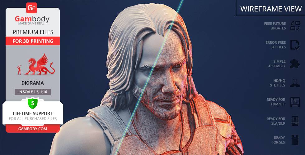 P站图纸印象馆 Gambody 赛博朋克 强尼·银手 Gambody 赛博朋克 强尼·银手
