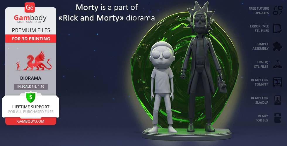 P站图纸印象馆 Gambody 瑞克和莫蒂 莫蒂 Gambody 瑞克和莫蒂 莫蒂