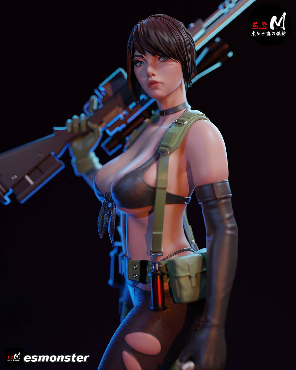 P站图纸印象馆 ESMonster 合金装备 Quiet ESMonster 合金装备 Quiet