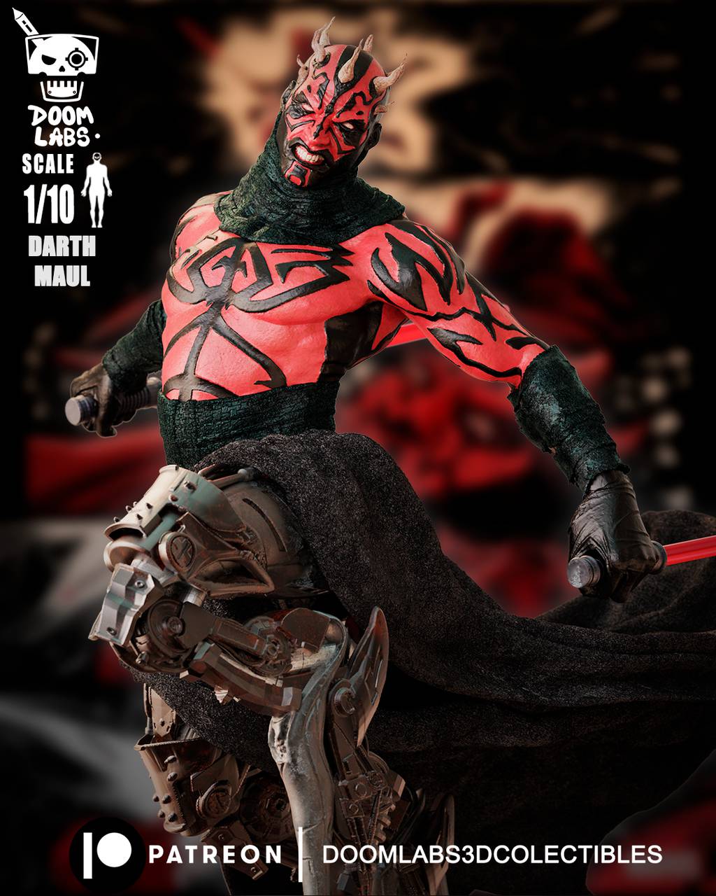 P站图纸印象馆 星球大战 达斯·摩尔 星球大战 达斯·摩尔