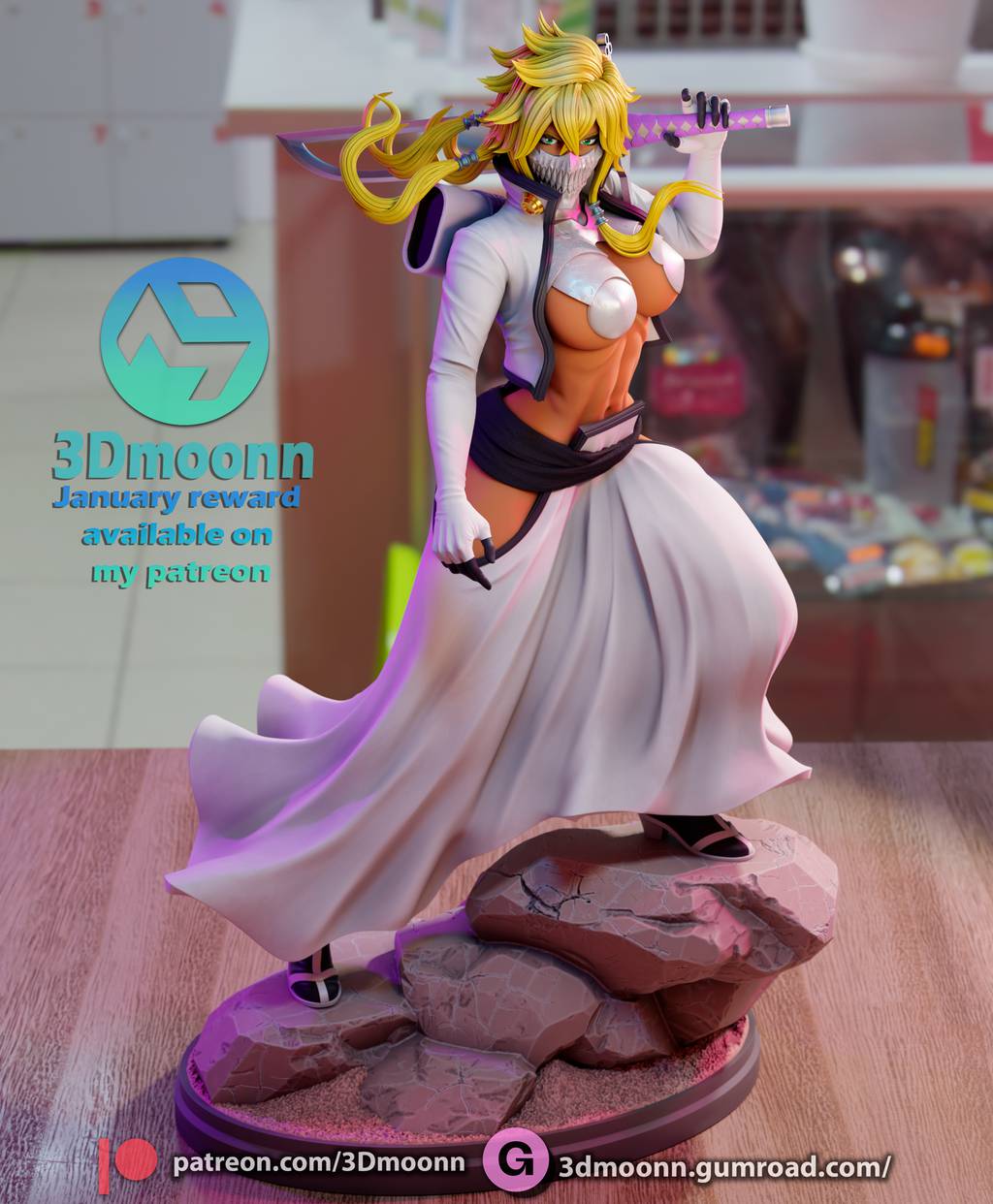 P站图纸印象馆 3Dmoonn 死神 蒂雅·赫丽贝尔 3Dmoonn 死神 蒂雅·赫丽贝尔