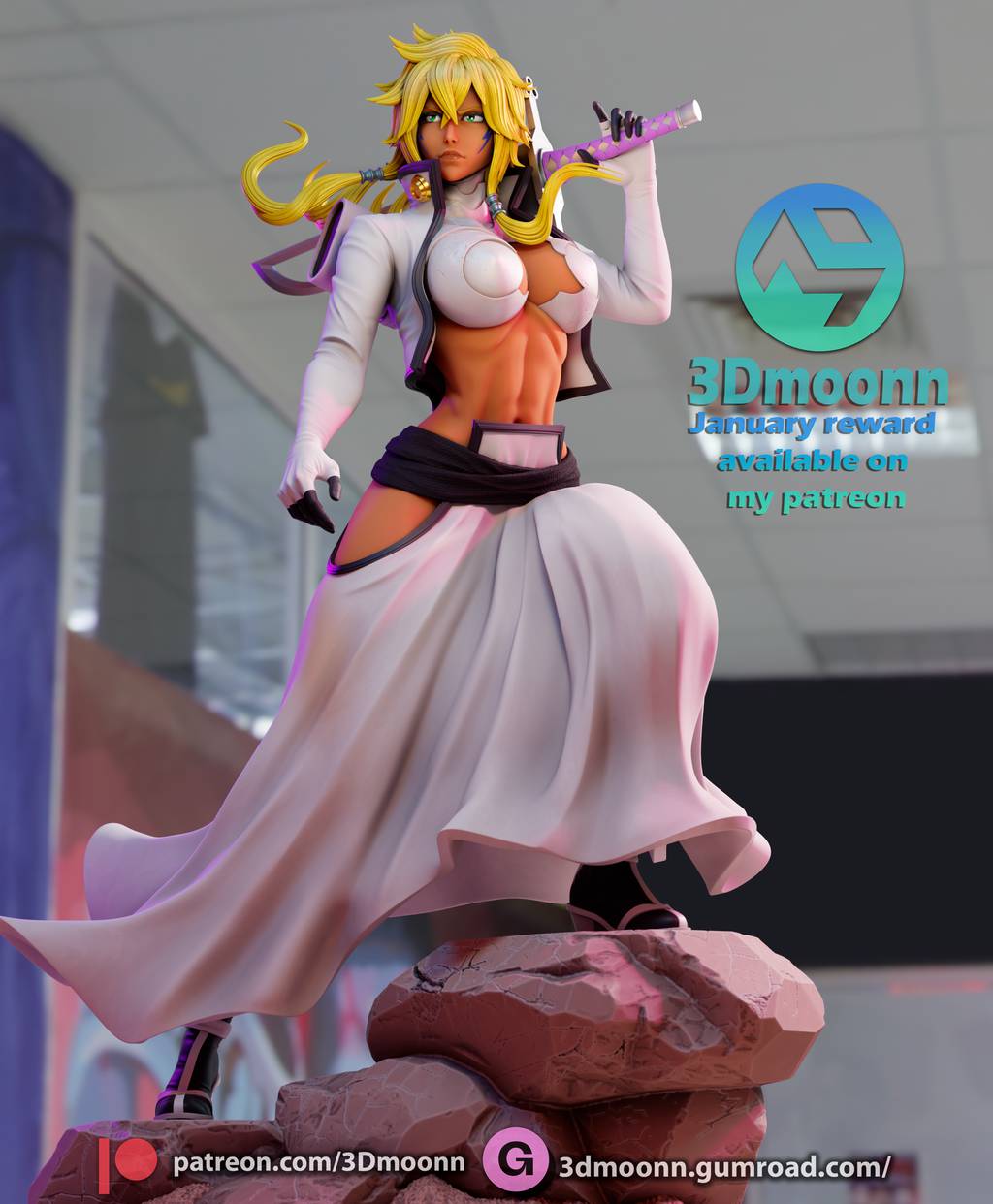 P站图纸印象馆 3Dmoonn 死神 蒂雅·赫丽贝尔 3Dmoonn 死神 蒂雅·赫丽贝尔