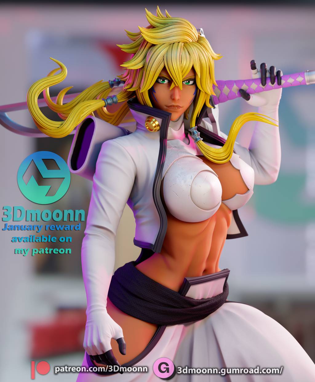 P站图纸印象馆 3Dmoonn 死神 蒂雅·赫丽贝尔 3Dmoonn 死神 蒂雅·赫丽贝尔