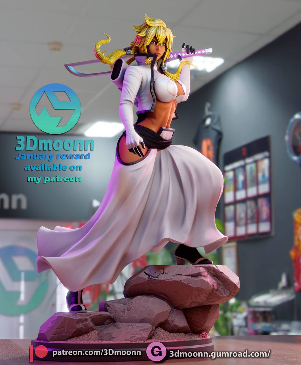 P站图纸印象馆 3Dmoonn 死神 蒂雅·赫丽贝尔 3Dmoonn 死神 蒂雅·赫丽贝尔