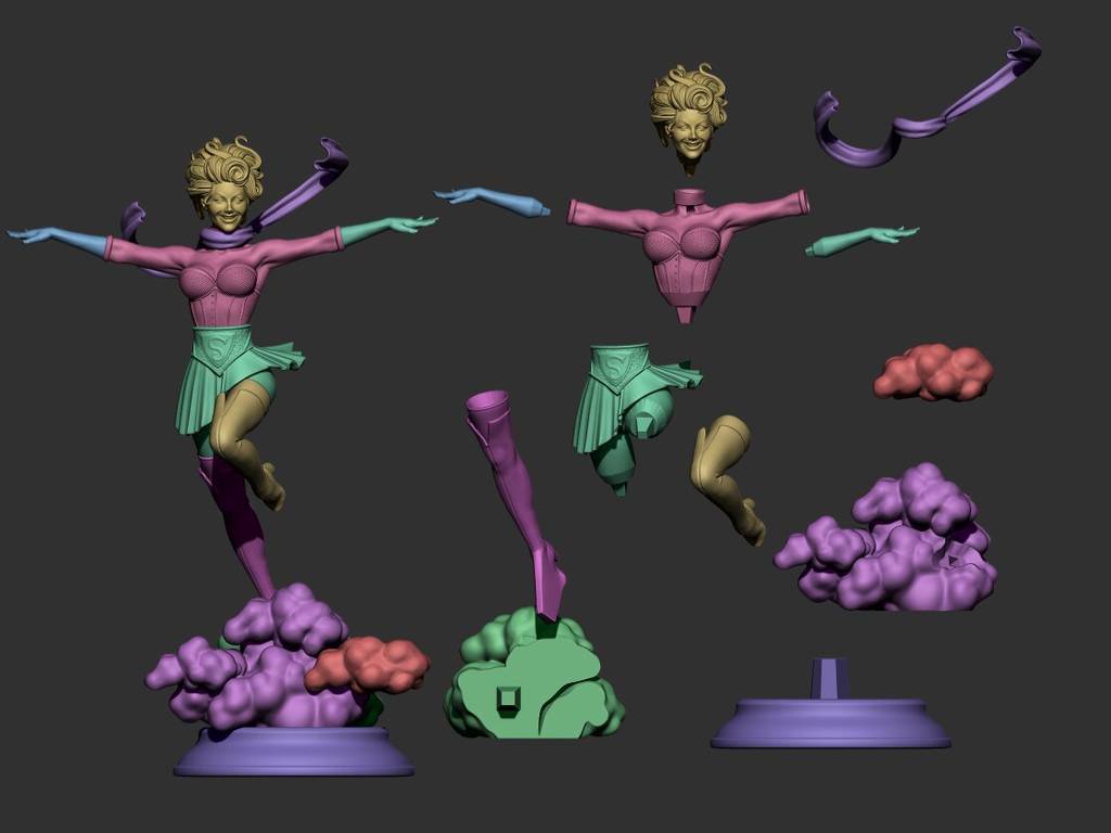 P站图纸印象馆 ABE3D DC漫画 超女 卡拉·佐-艾尔 ABE3D DC漫画 超女 卡拉·佐-艾尔