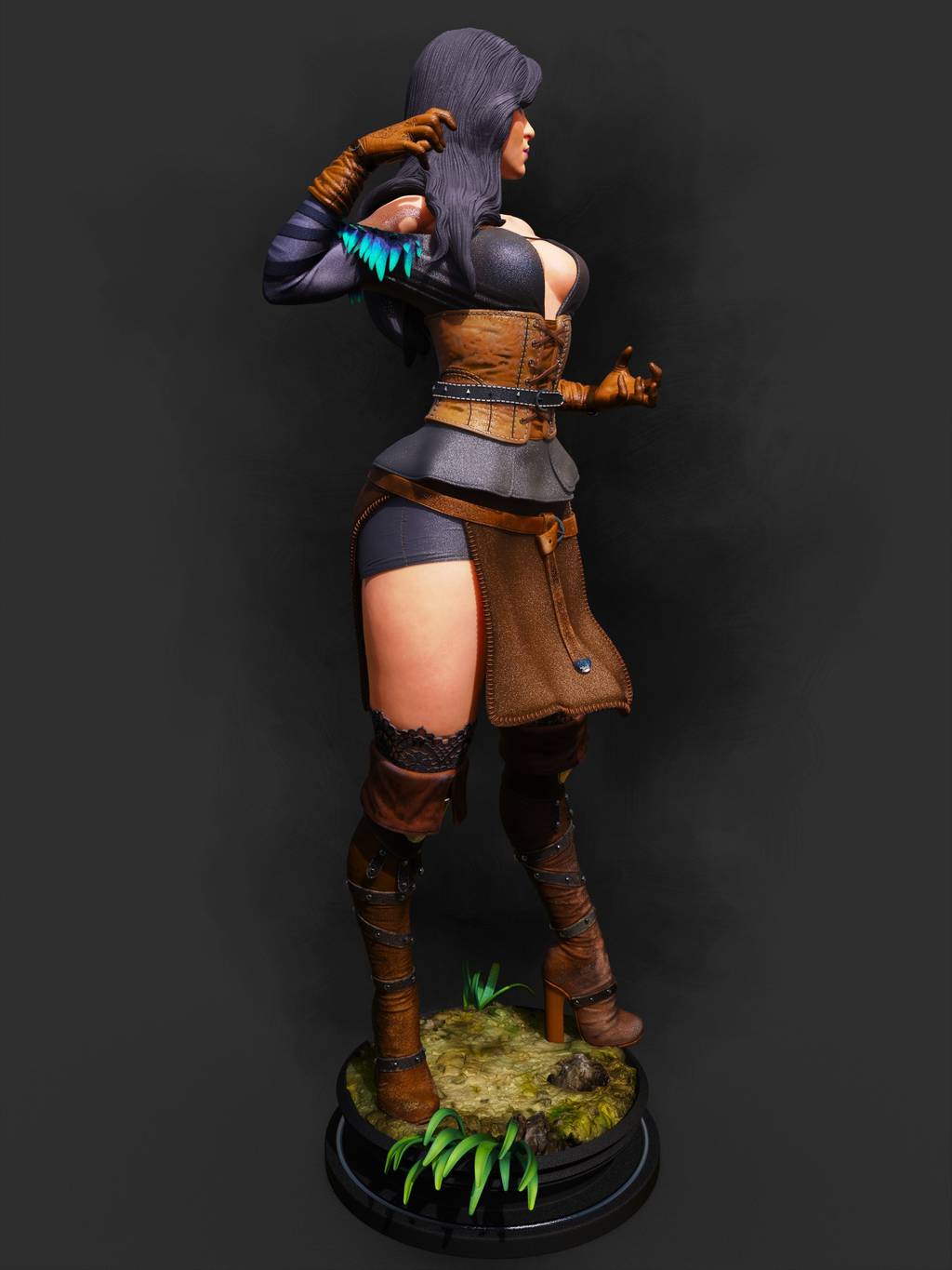 P站图纸印象馆 ABE3D 巫师 叶奈法 ABE3D 巫师 叶奈法