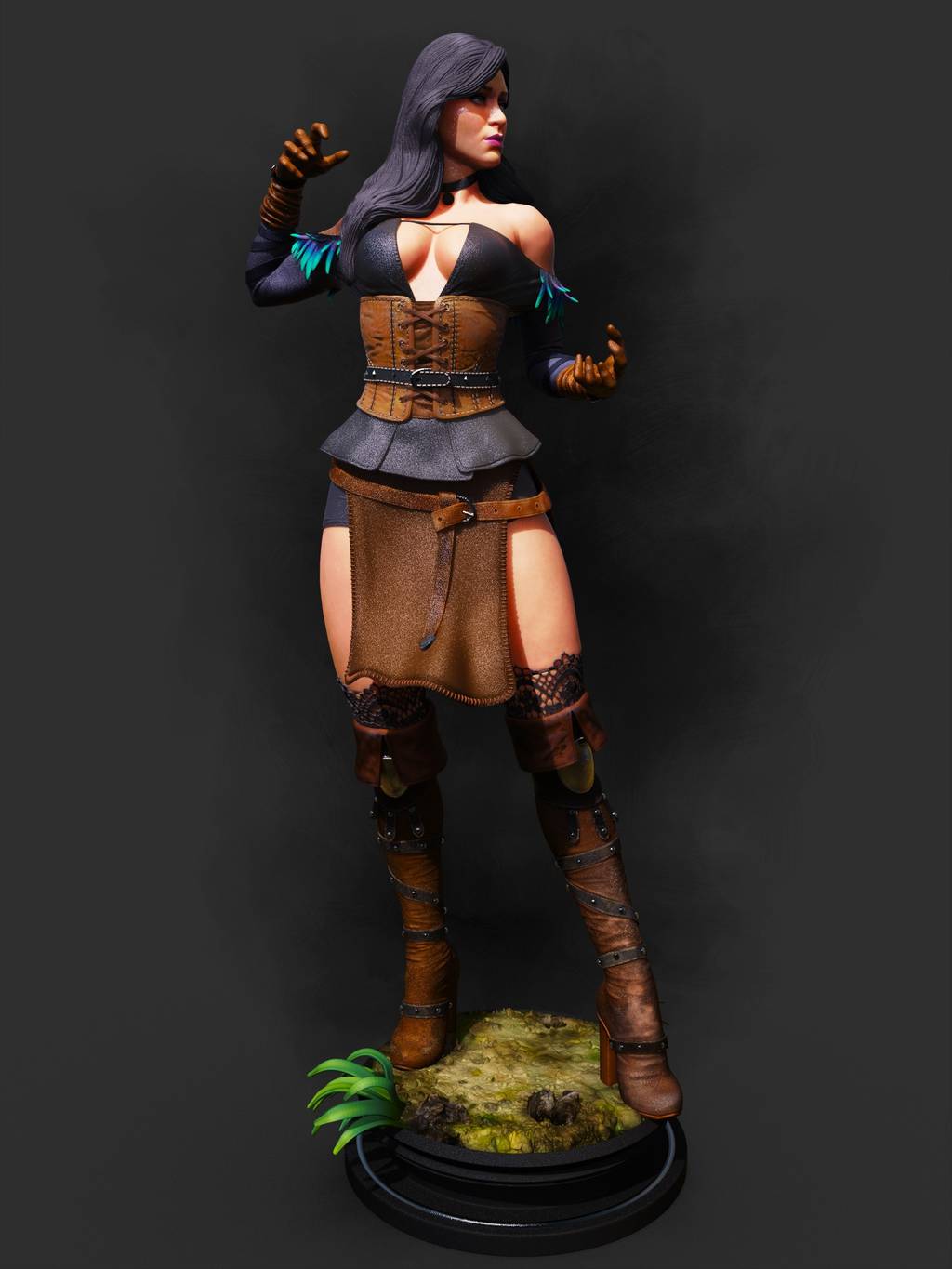 P站图纸印象馆 ABE3D 巫师 叶奈法 ABE3D 巫师 叶奈法