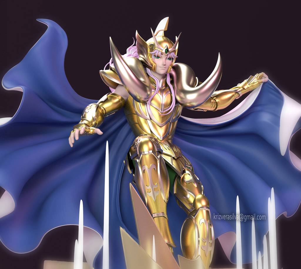 P站图纸印象馆 圣斗士星矢 穆 白羊座 圣斗士星矢 穆 白羊座