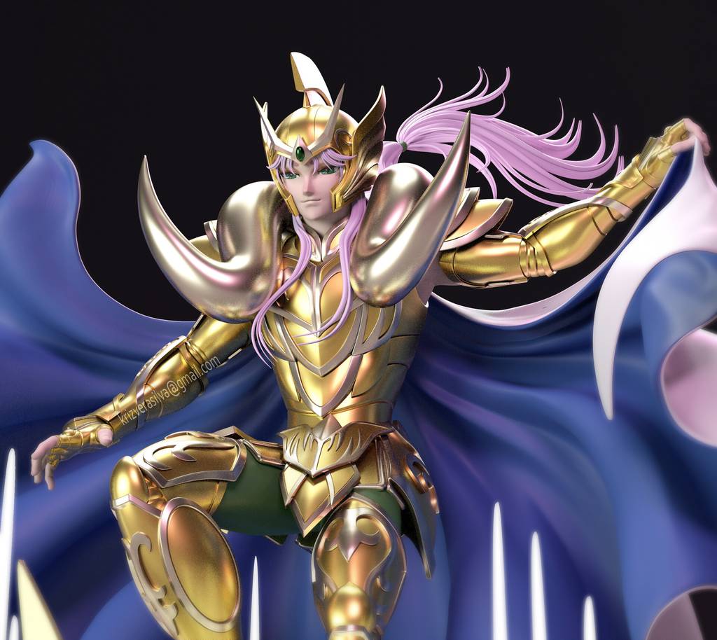 P站图纸印象馆 圣斗士星矢 穆 白羊座 圣斗士星矢 穆 白羊座