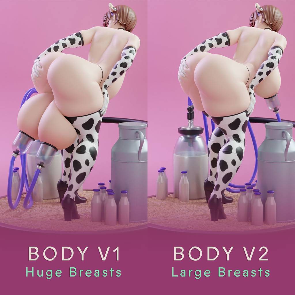 P站图纸印象馆 等待挤奶的奶牛女孩 等待挤奶的奶牛女孩