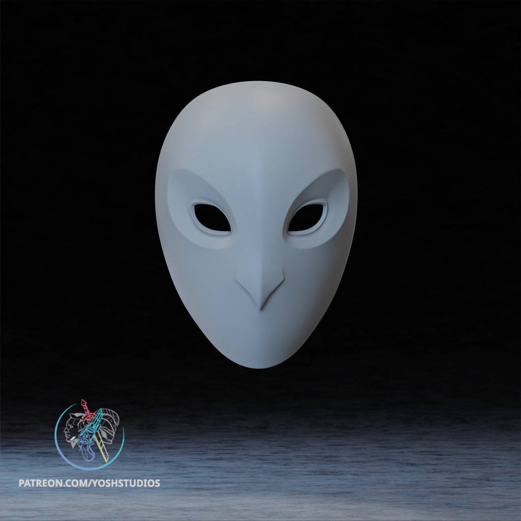 P站图纸印象馆 Yosh 猫头鹰万圣节面具 Yosh 猫头鹰万圣节面具