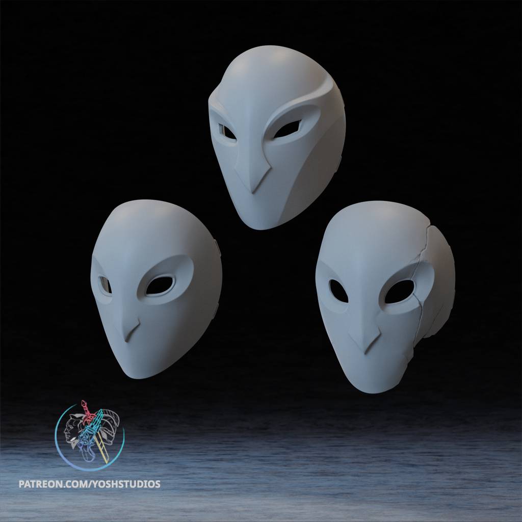 P站图纸印象馆 Yosh 猫头鹰万圣节面具 Yosh 猫头鹰万圣节面具