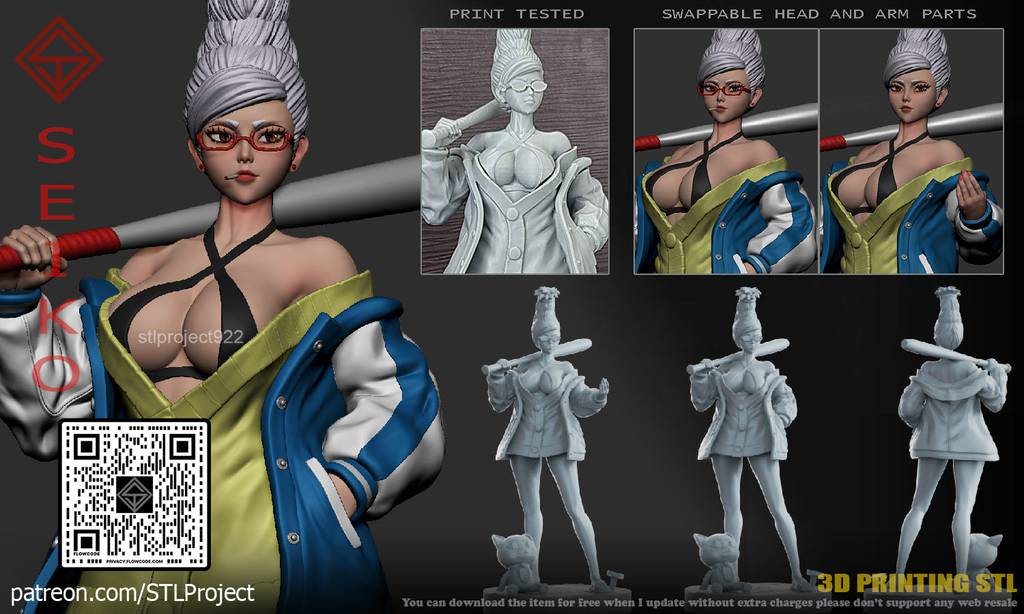 P站图纸印象馆 STL Project 当哒当 绫濑星子 STL Project 当哒当 绫濑星子