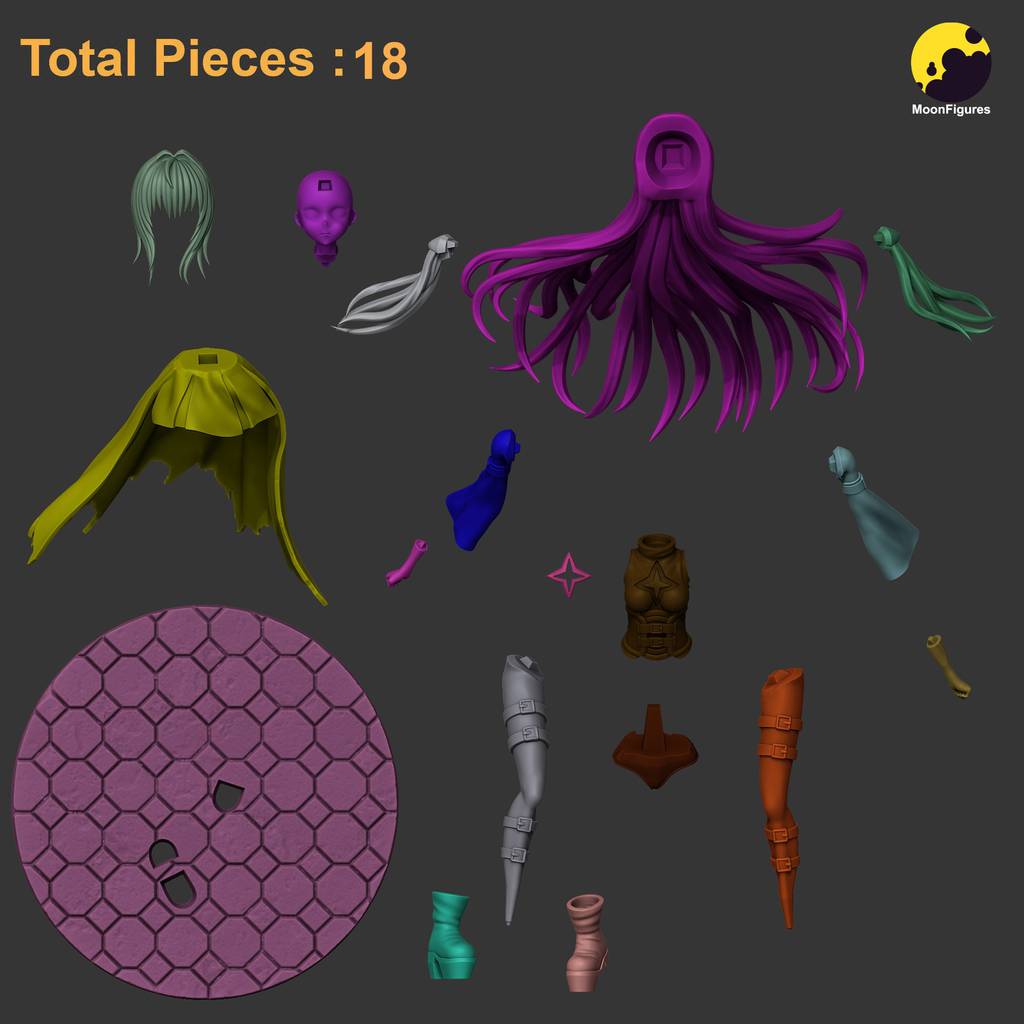 P站图纸印象馆 Moon Figures 出包王女 金色暗影 Moon Figures 出包王女 金色暗影