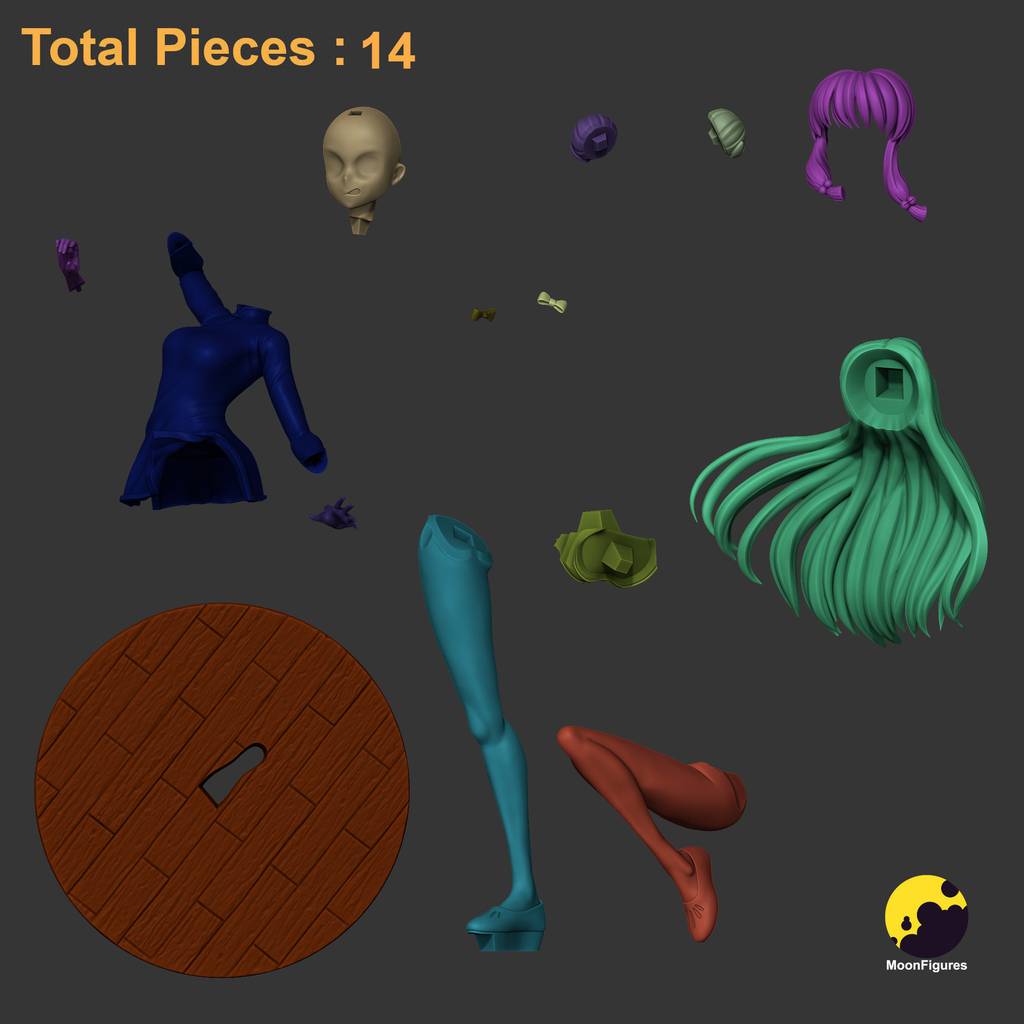 P站图纸印象馆 Moon Figures 乱马 珊撲 Moon Figures 乱马 珊撲