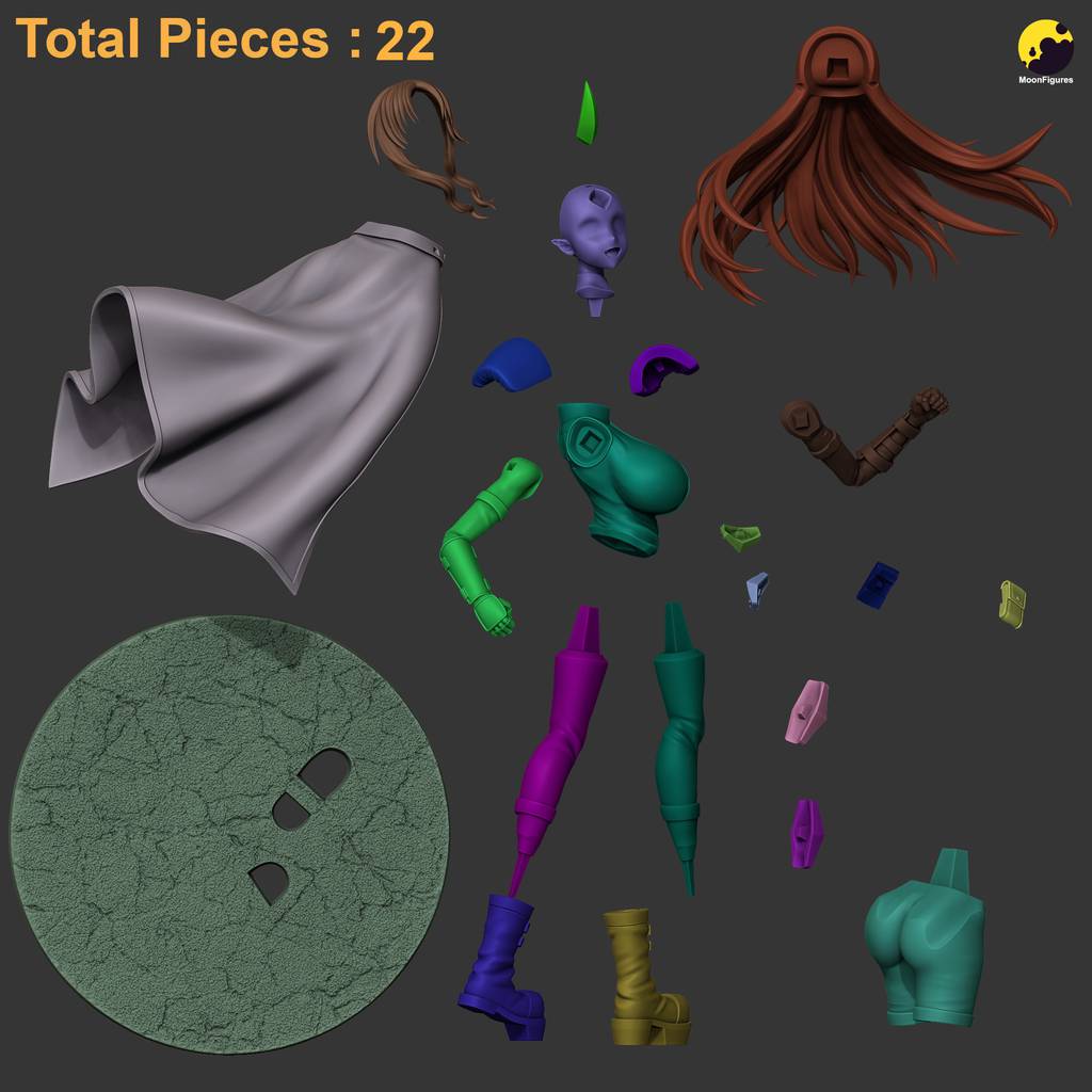 P站图纸印象馆 Moon Figures 魔物娘的相伴日 提奥尼西亚 Moon Figures 魔物娘的相伴日 提奥尼西亚