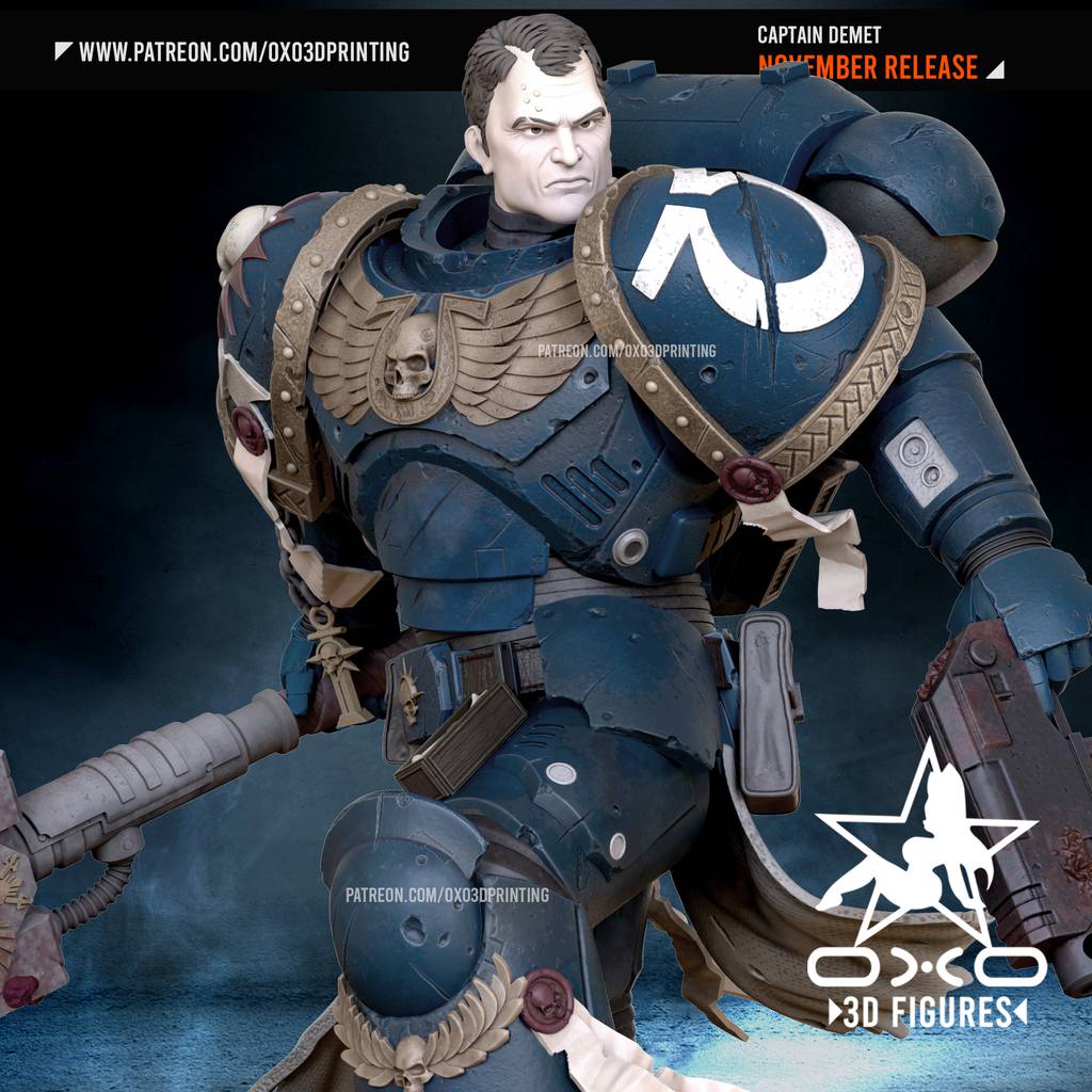 P站图纸印象馆 OXO3D 战锤40K 星际战士 OXO3D 战锤40K 星际战士