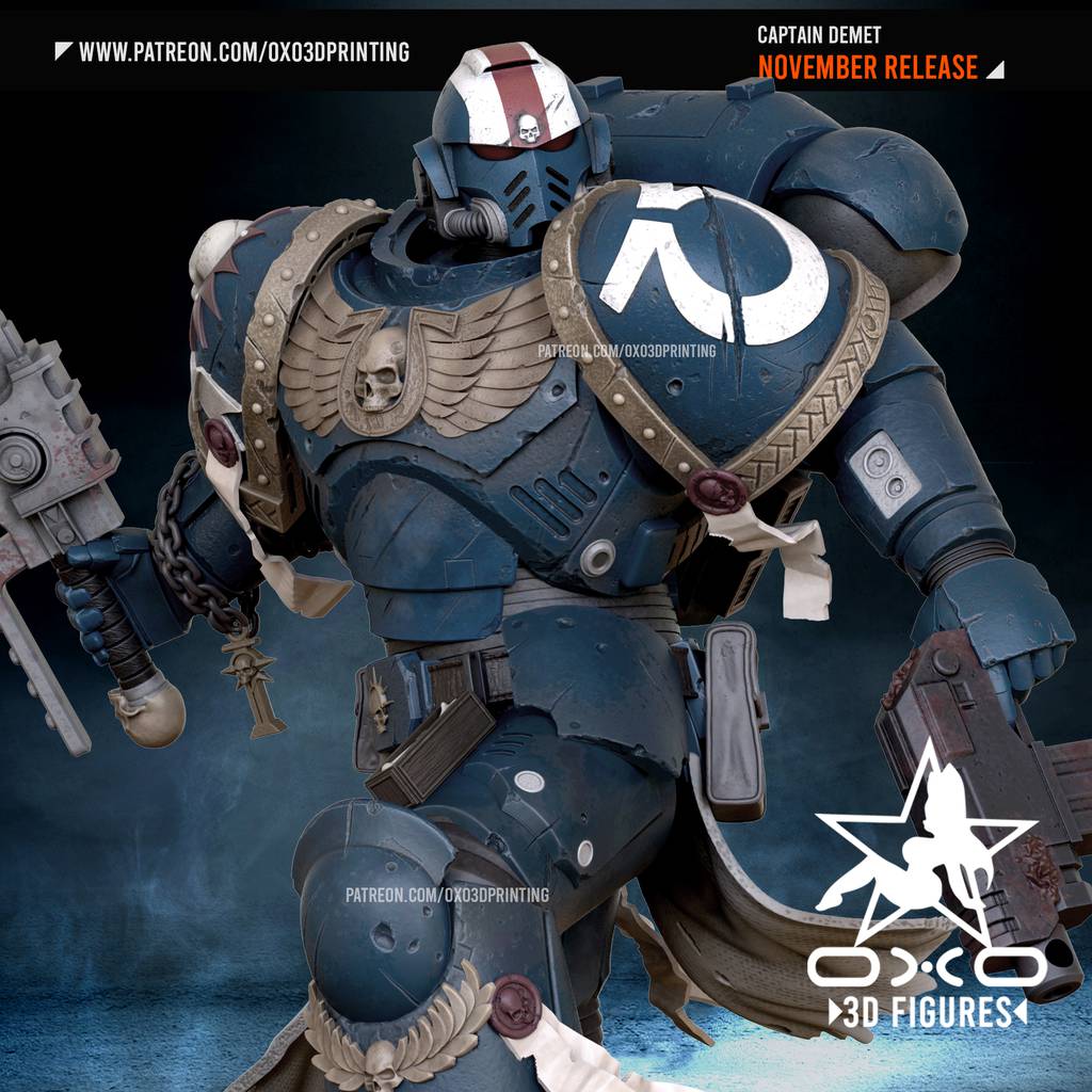 P站图纸印象馆 OXO3D 战锤40K 星际战士 OXO3D 战锤40K 星际战士