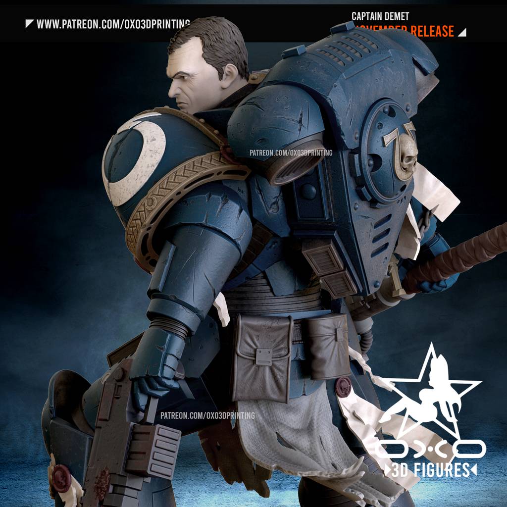 P站图纸印象馆 OXO3D 战锤40K 星际战士 OXO3D 战锤40K 星际战士