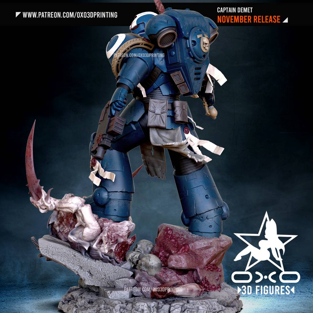 P站图纸印象馆 OXO3D 战锤40K 星际战士 OXO3D 战锤40K 星际战士