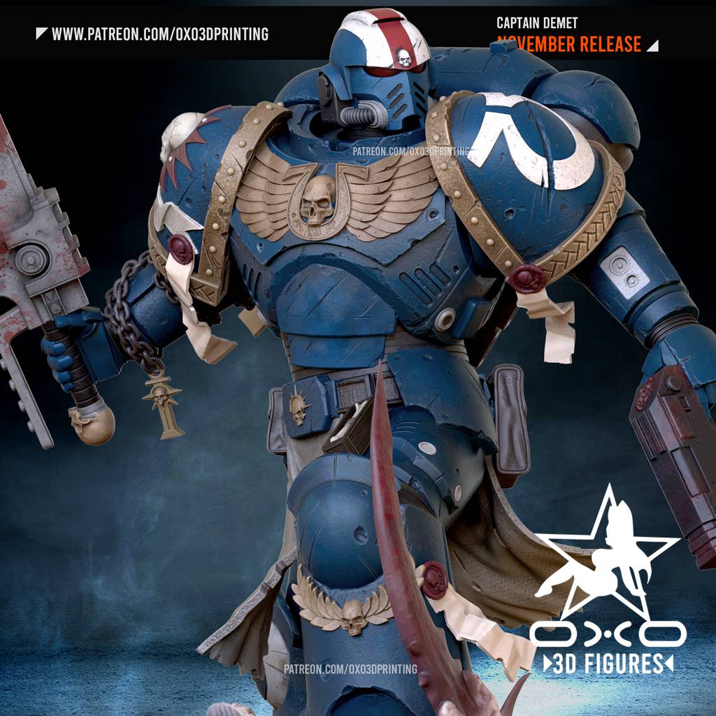 P站图纸印象馆 OXO3D 战锤40K 星际战士 OXO3D 战锤40K 星际战士