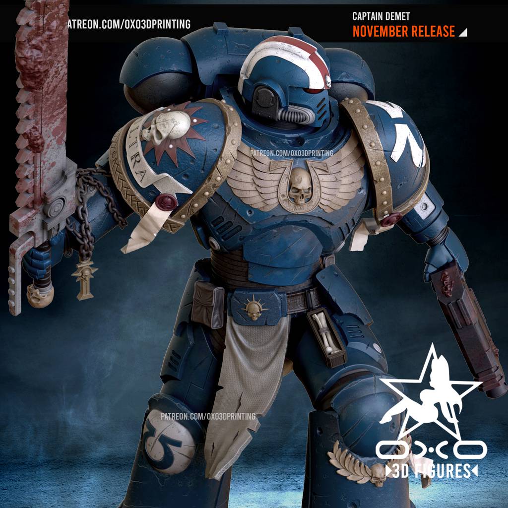 P站图纸印象馆 OXO3D 战锤40K 星际战士 OXO3D 战锤40K 星际战士