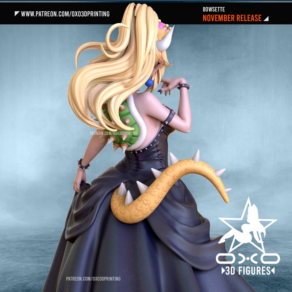 P站图纸印象馆 OXO3D 超级马里奥 库巴公主 OXO3D 超级马里奥 库巴公主