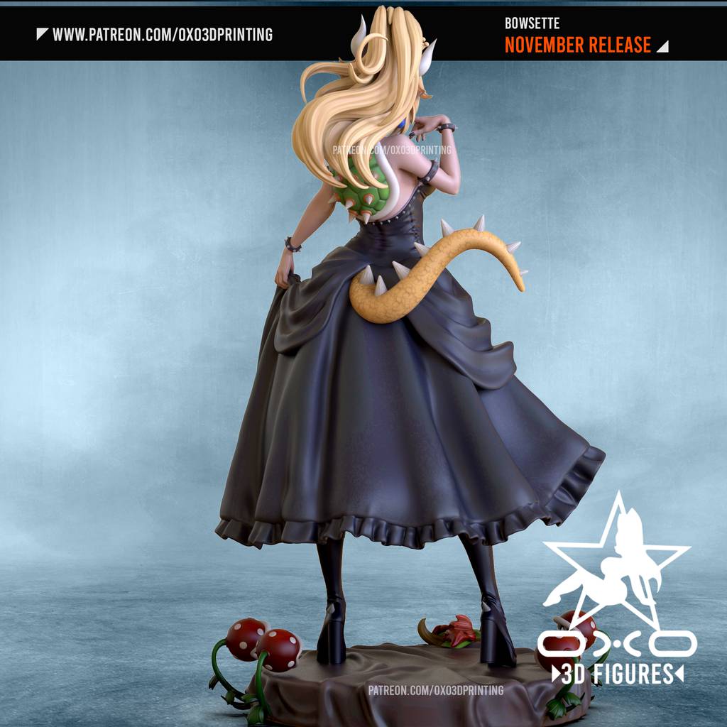 P站图纸印象馆 OXO3D 超级马里奥 库巴公主 OXO3D 超级马里奥 库巴公主