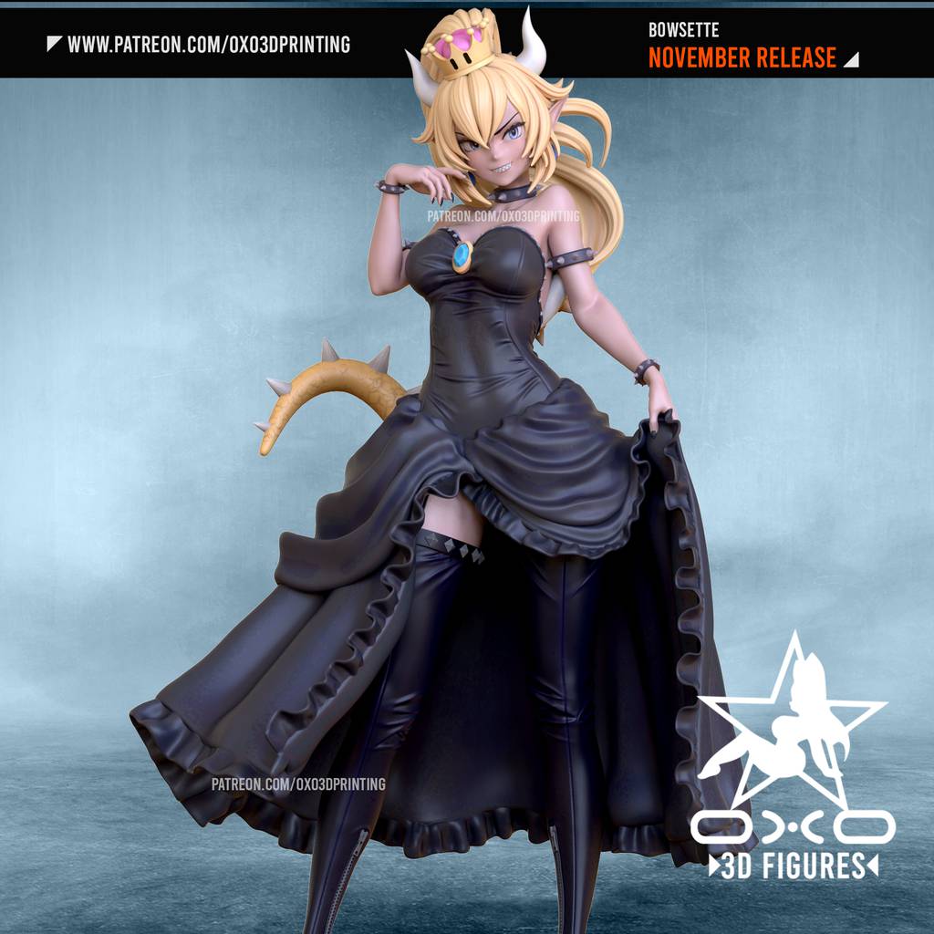 P站图纸印象馆 OXO3D 超级马里奥 库巴公主 OXO3D 超级马里奥 库巴公主