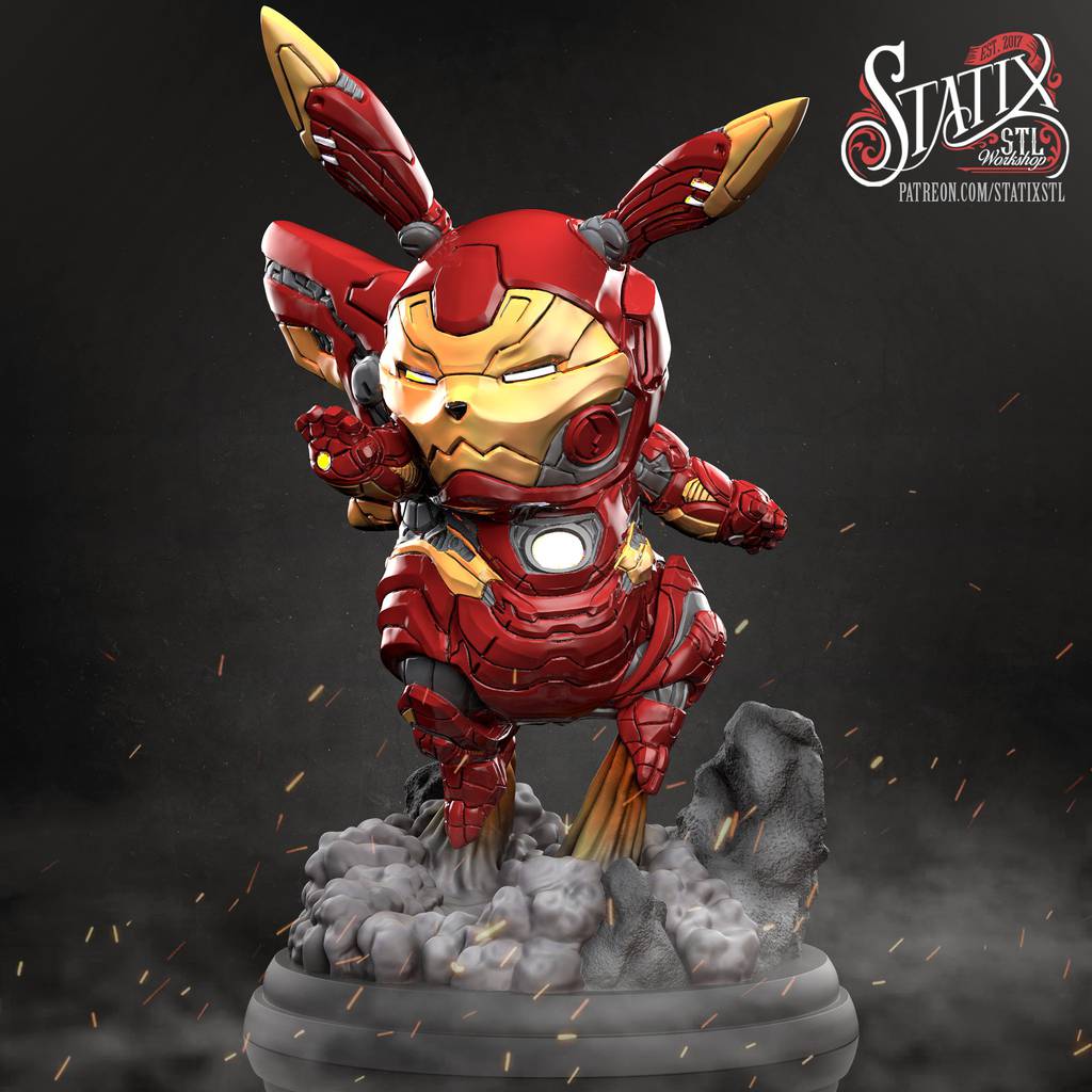 P站图纸印象馆 STATIX 漫威 钢铁比卡丘 STATIX 漫威 钢铁比卡丘