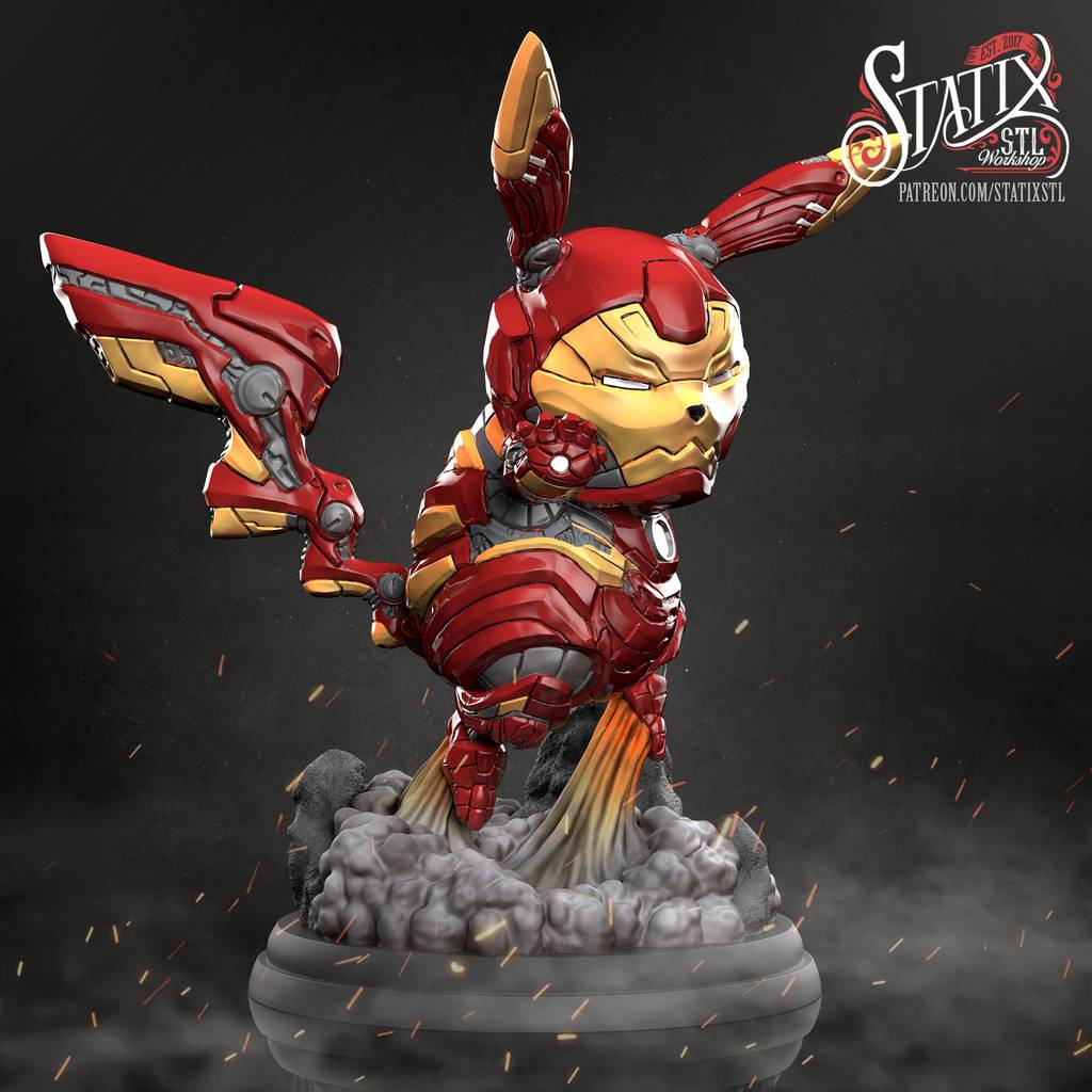 P站图纸印象馆 STATIX 漫威 钢铁比卡丘 STATIX 漫威 钢铁比卡丘